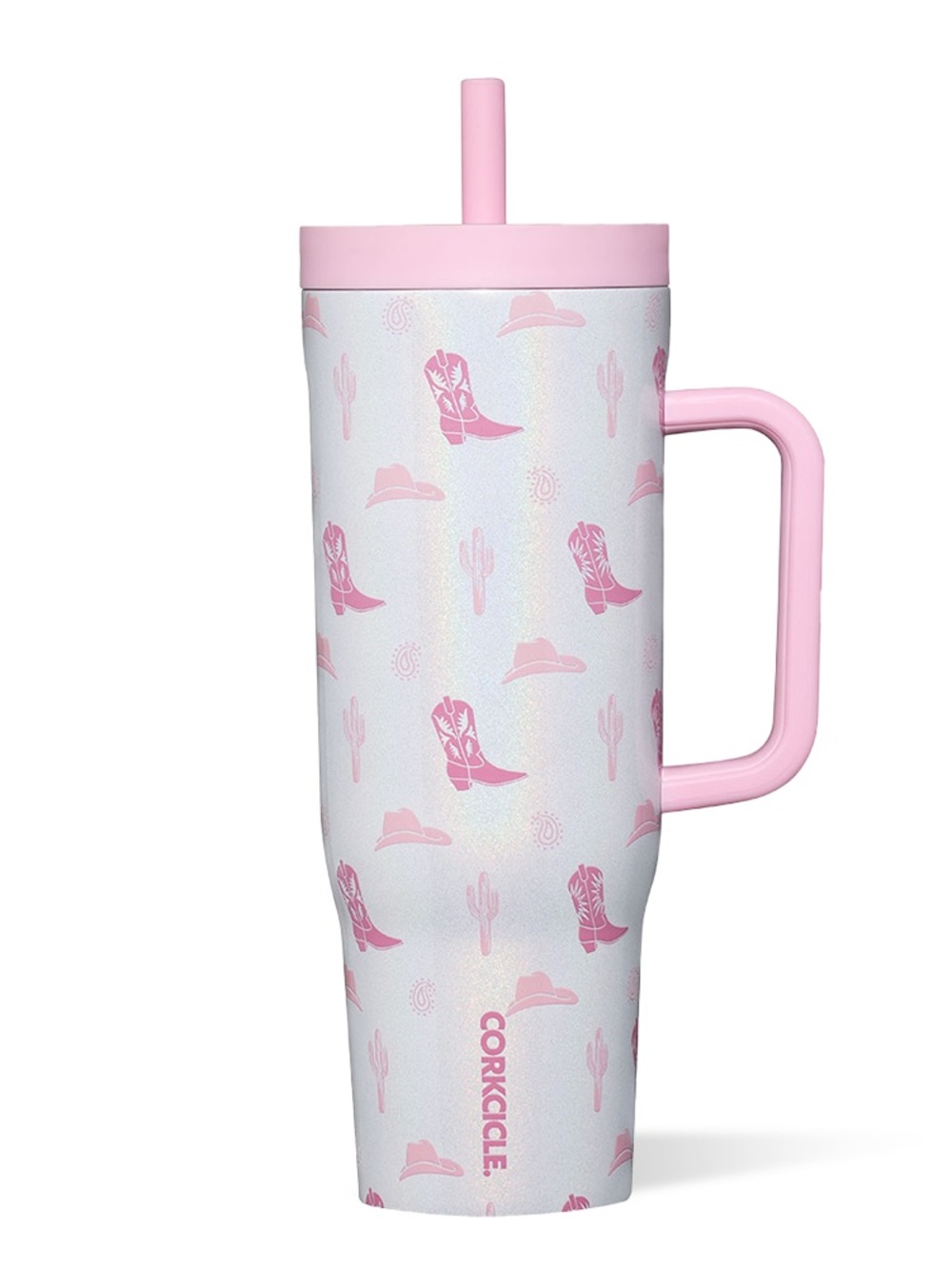 NEW Corkcicle Cowgirl LEAKPROOF CRUISER INSULATED TUMBLER WITH HANDLE 40 oz